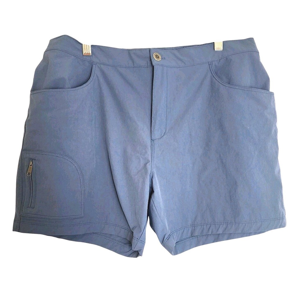 White Sierra Hiking Shorts Mens XL Blue‎ Nylon Outdoor Cargo Pocket Adult